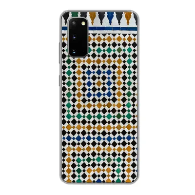 Produktbild von MuchoWow® Handyhülle Schutzhülle Hülle für Samsung Galaxy S20 Ein marokkanisches Mosaik, das wie eine Art Labyrinth aussieht Silikon Softcase Handy Hülle - Bild