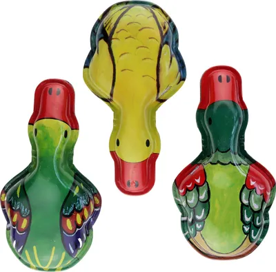 Produktbild von Blechspielzeug Knack Ente breit Set Klicker Blechtier Blechente
