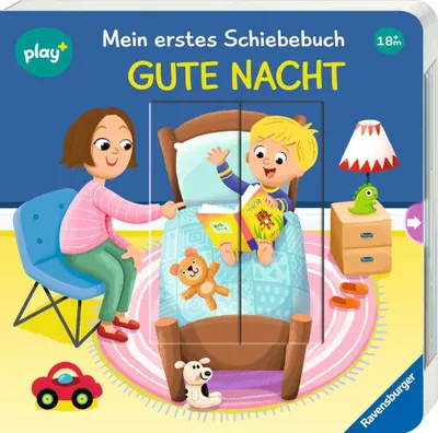 Image de Ravensburger Play+ Mein erstes Schiebebuch: Gute Nacht, Baby-Buch ab 18 Monate