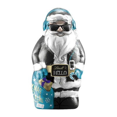 Obrázek produktu pro Lindt Hello Xmas Rocks dutá figurka Otce Vánoc 140g 3-pack