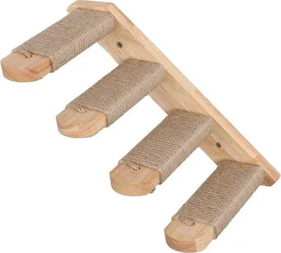 Produktbild von Famanu Katzenliege aus Gummi/Holz für Katzen bis 10 kg mit Sisal zum Kratzen