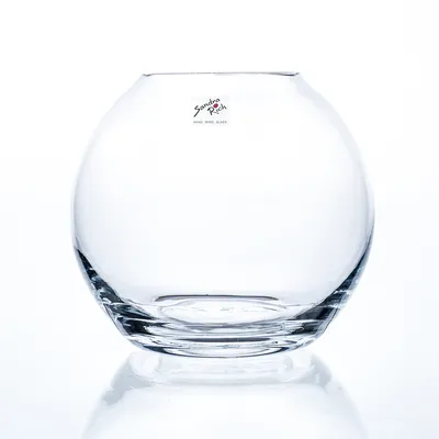 Produktbild von Sandra Rich Kugel-Vase Globe Glas 17cm Ø19cm klar, Vase mit runder Form, Glas, Transparent, Glänzend, Tisch, Drinnen