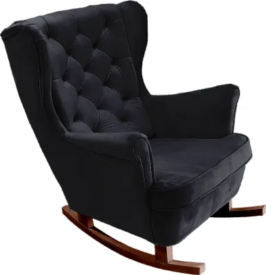 Produktbild von DomoHome Relaxsessel Armlehnensessel Armlehnen Fernsehsessel Loungesessel Polstersessel Couchsessel Armsessel Chair Wohnzimmersessel Ohrensessel | 102x81x95cm | Black_29862