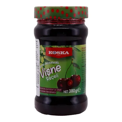 Produktbild von Fruchtaufstrich Koska | Vişne Reçeli | Extra traditionell, Sauerkirsch, fruchtig-intensiv | 380 g
