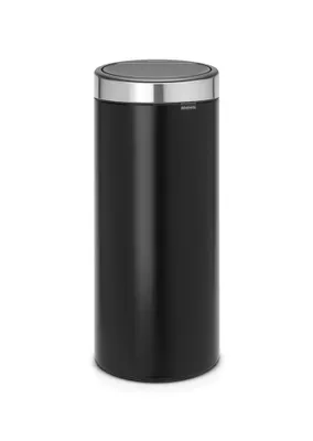 Image de Brabantia Poubelle Touch Bin New, noir mat, 30 L