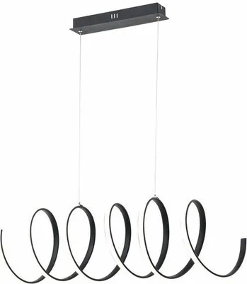 Zdjęcie produktu dla Lampa wisząca LED Ribbon czarna 40W Neutralna biel 3200lm metal wym:110x80x25cm IP20 Reality