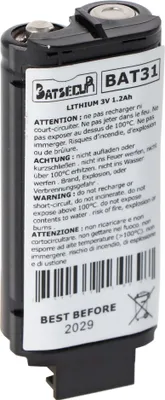 Produktbild von Pufferbatterie LiMnO2 3V 1200mAh ersetzt Daitem BATLi31