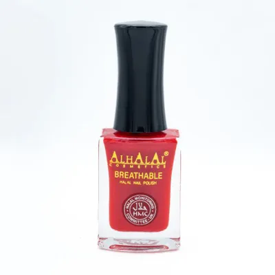 Produktbild von AL-163 REEMA Rot Halal Nagellack | Wasserdurchlässig, Atmungsaktiv, Vegan & Alkoholfrei – Für Wudu