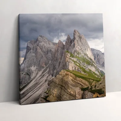 Produktbild von Rocky mountains – Leinwandbild Wandbild – 60x60 cm – Leinwandbilder – Wandbilder – Schlafzimmer – Flur