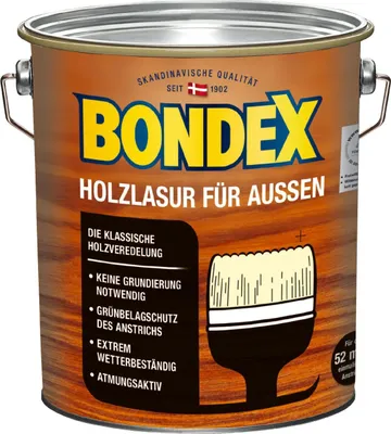 Produktbild von Bondex Holzlasur für Außen 4 L farblos