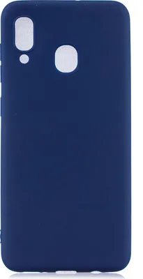Produktbild von Für Samsung A30 Lovely Candy Color Matte TPU Anti-Scratch rutschfeste Schutzhülle Rücken Case Navy