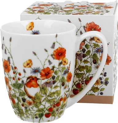 Produktbild von DUO FLORAL Klassischer Becher 350 ml WILD BIRD New Bone China Porzellan