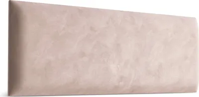 A product shot of a padded headboard.