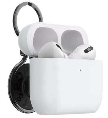 Produktbild von Schutzhlle PopSockets mit Schlsselanhnger AirPods, Wei