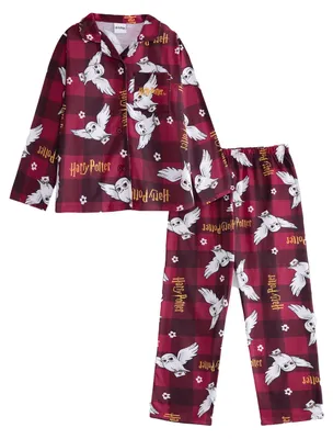 Image de Harry Potter - Pyjama à pantalon long pour fille NS9793 (158-164) (rouge)