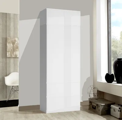 Immagine prodotto di Armadio Armadio da camera 91 cm bianco opaco / bianco lucido