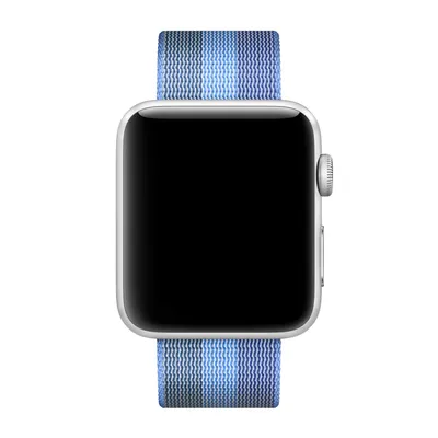 Produktbild von Apple 42 mm Armband aus gewebtem Nylon, Seeblau, Band, Blau, Apple, Watch 42mm, Nylon