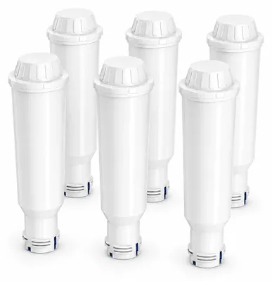 Produktbild von Wasserfilterpatronen für Kaffeemaschinen - Kompatible Modelle - 6er-Pack - Aktivkohle - Ionenaustauscherharz - Reduziert Kalk - Verbessert den Wassergeschmack