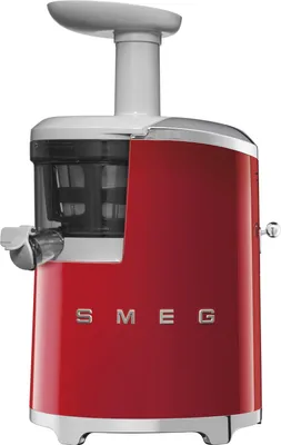 Image de Extracteur de jus lent 150w rouge - Smeg - SJF01RDEU - années 50