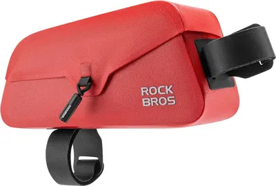 Produktbild von Rockbros wasserdichte Fahrradrahmentasche 0,9 l mit Magnetverschluss Rot