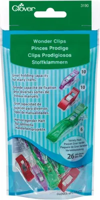 Produktbild von Clover Stoffklammern - Wonder Clips  26 Stück pro Packg. in verschiedenen Größen