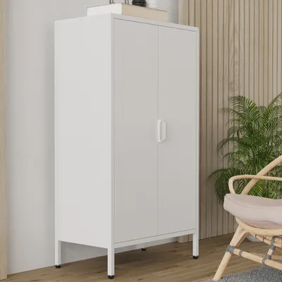 Produktbild von VCM Stahl Kommode | Sideboard mit Drehtüren | Maße ca. H. 110 x B. 60 x T. 35 cm - Flokas M
