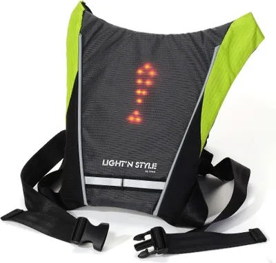 Produktbild von Reflektierende Warnweste, Clip, wiederaufladbar, USB, mit LED, blinkend, Sicherheitsausrüstung für Laufen, Joggen, Reiten, Fahrrad, Roller etc.