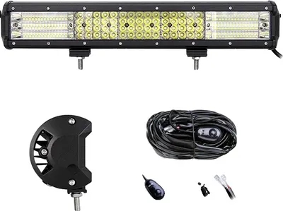 Obrázek produktu pro Pracovní světelný pás LED, čtyřřadý design, vysoký jas, 17 palců s drátem