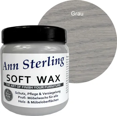 Produktbild von 1Liter - Contura Ann Sterling Soft Wax Holzwachs Möbelwachs Möbelpolitur Bienenwachs - Grau