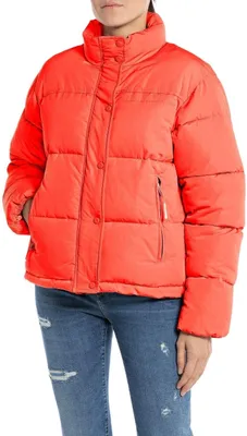 Produktbild von Replay Damen Steppjacke ohne Kapuze, Red Fire 254 (Rot), XL