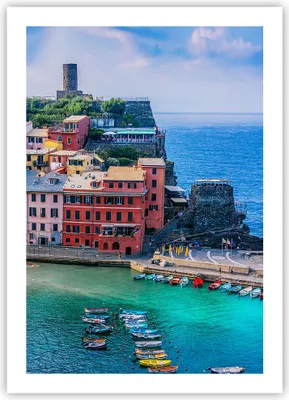 Produktbild von Poster - Poster ohne Rahmen - Farben Gebäude Italien - 50x70 cm - Wand Bild - Wanddeko - Wandbilder - Kunstposter - Wandposter - Bilder - Kunstdruck - Wanddekoration - Wandbild - P2XPA50x70-5015