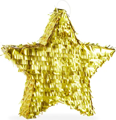 Produktbild von relaxdays Pinata Stern gold