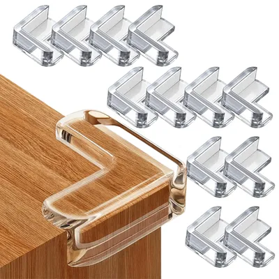 Produktbild von Tikola Eckenschutz Silikon Kantenschutz 12 Stück Transparent