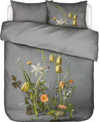Produktbild von Essenza Bettwäsche-Garnitur Satin Ficaria Farbe Grey Größe 135x200+80x80