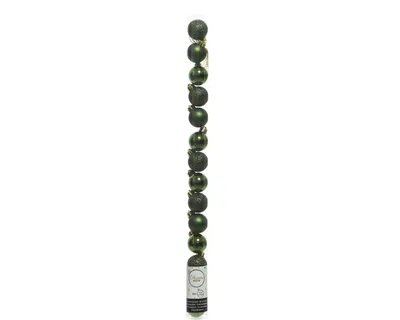 Produktbild von Kugeln bruchfest Piniengrün dia3cm glanz, matt, Glitter