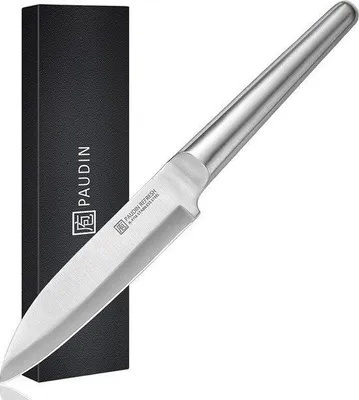 Produktbild von PAUDIN R4 Profi Gemüsemesser 12,5 cm – Rasiermesserscharf – Deutscher Kohlenstoffstahl – Hygienisch & rostfrei – Ergonomischer Griff