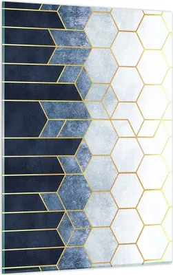 Produktbild von Bilder auf glas - Einteilig - Abstraktion Figuren Geometrisch - 50x70cm - Glasbilder - Wandbilder - Bilder - Wanddekoration aus Glas - Glas Bilder - Wandbild auf Glas - GPA50x70-5135