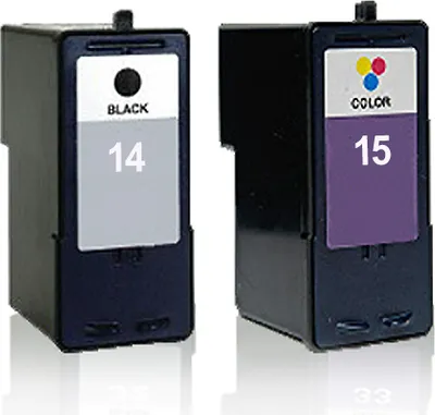 Two printer ink cartridges are shown side-by-side on a white background.