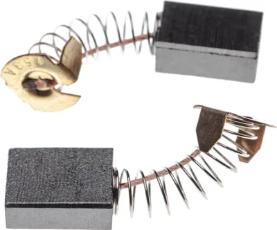 Produktbild von vhbw 2x Kohlebürste 6,5 x 13,5 x 17 mm kompatibel mit Makita 5500S, 5800BR, 5016NB, 5100BR, 5014B, 5016B, 5014NB, 5900BR Elektrowerkzeug - 24mm Feder