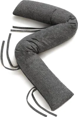 Immagine prodotto di Famanu, paraspifferi da 90 cm - Lavabile, a risparmio energetico, extra pesante, ideale per porte e finestre, colore grigio