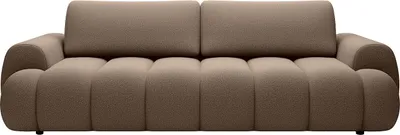 Produktbild von Sofa 4-Sitzer mit Schlaffunktion - Stoff - Taupe - FRIDORA