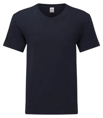 Produktbild von Fruit of the Loom - "Iconic 150" T-Shirt V-Ausschnitt für Herren FK3189 (S) (Marineblau)