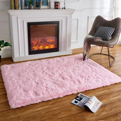 Obrázok produktu pre Koberec Famanu, štvorcový, ružový – 60 x 120 cm, mäkký a plyšový