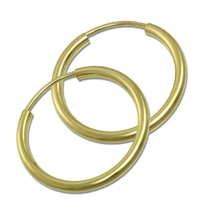 Image de GoldDream Creolen 20mm Ohrring 333 Gelbgold 8 Karat Simply Echt Gold D2GDO0002Y