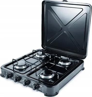 Obrázok produktu pre Promis KG400C, Čierna, Biela, Na pracovnú dosku, Plynový, Metaltek, 4 zone(s), 4 zone(s)