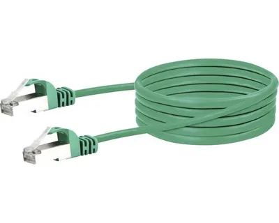 Image de Schwaiger CKB6010059 Schwaiger CAT6 Netzwerkkabel      , S/FTP, 1,0m, grün