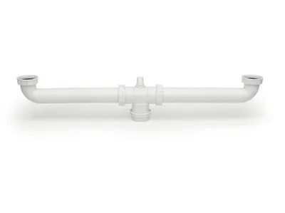 Produktbild von Naber, Beckenverbinder. Verbinder für 2 Becken, weiß  - Einbauspülen