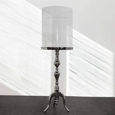 Produktbild von Windlicht, Glas, Alu, Sockel, XXL