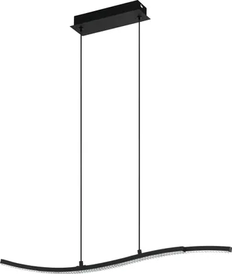 Produktbild von LEJIAS Hängeleuchte Hängelampe Pendellampe Pendelleuchte - L78 x B8 x H175 cm - schwarz - 21,5W inkl. - IP20