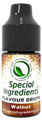 Image de Gouttes aromatisantes spéciales, saveur noisette, 30 ml. Arôme alimentaire concentré, idéal pour aromatiser les pâtisseries, les plats et les boissons